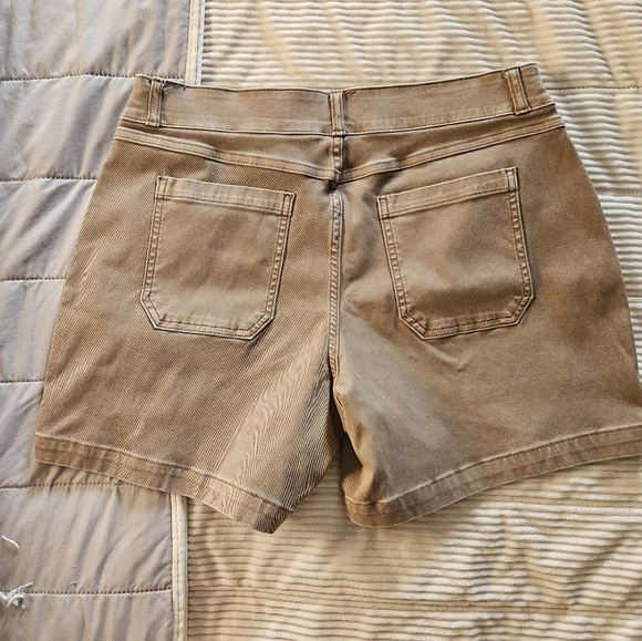 SPANX Brown Casual Shorts Size L - Picture 6 of 7